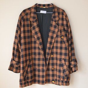 Givenchy En Plus Wool Plaid Jacket